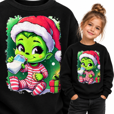 BLUZA ŚWIĄTECZNA GRINCH BABY MILK